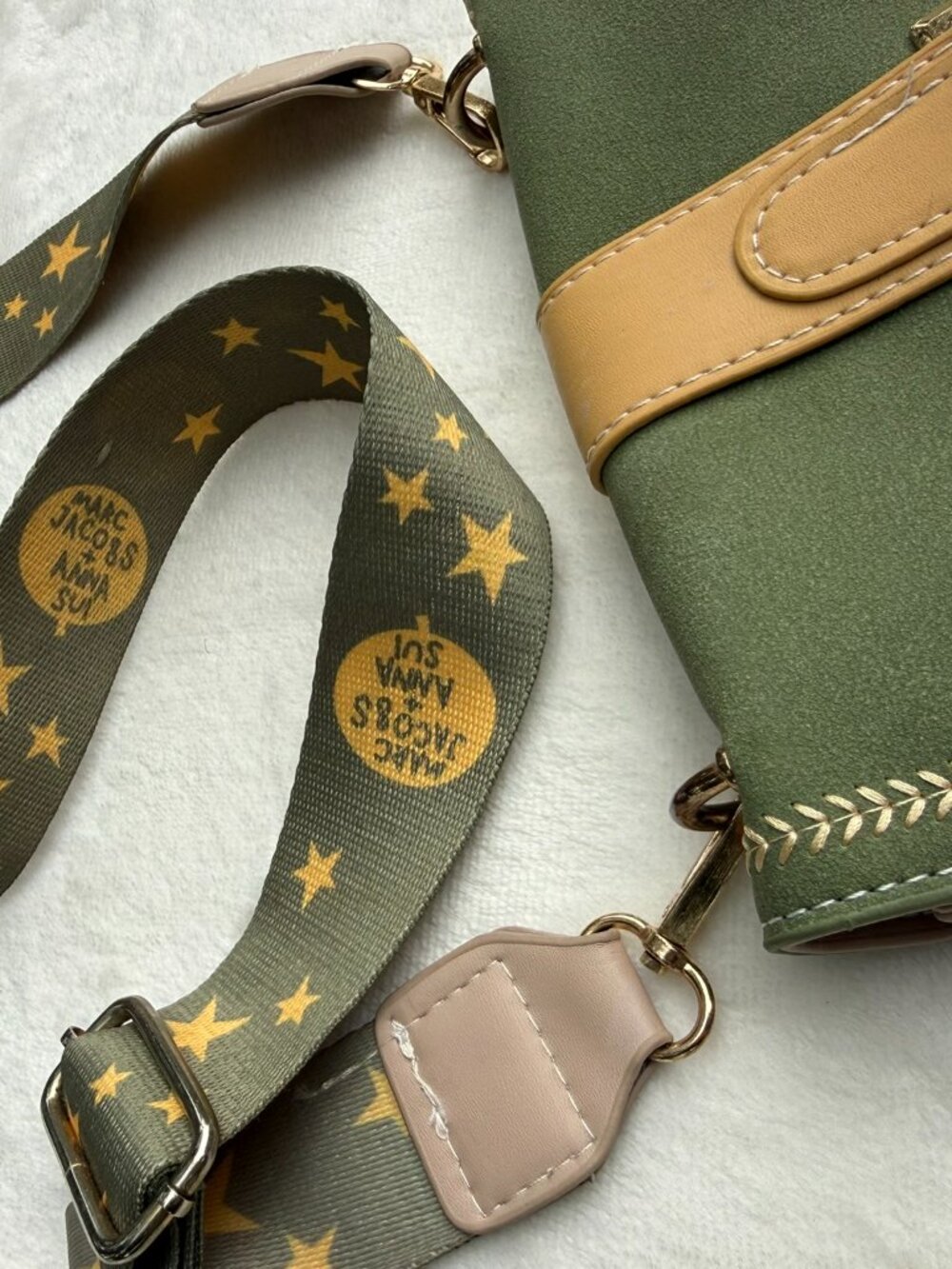 Marc Jacobs x Anna Sui Leather Colorblock Crossbody Bag - Picture 5 of 6